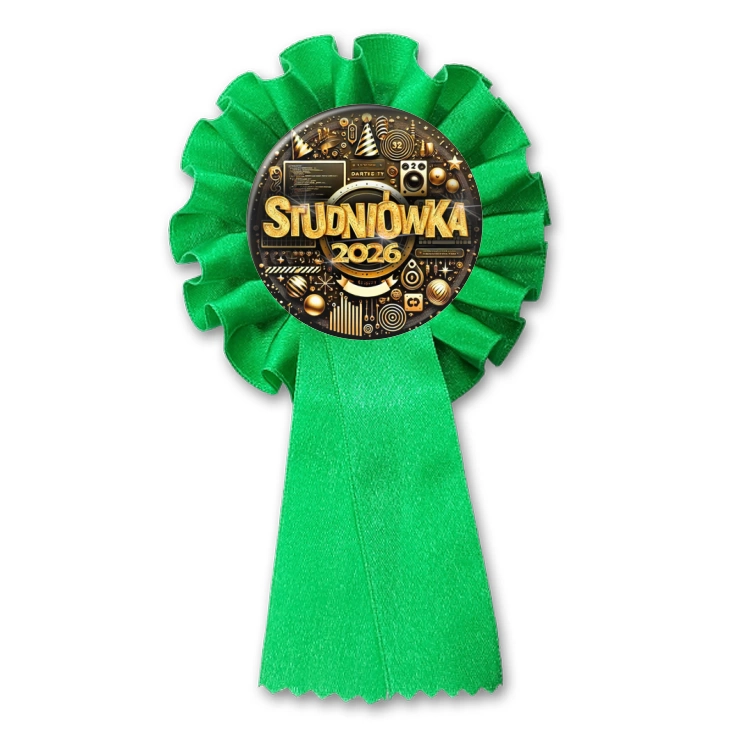 przypinka kotylion Studniówka technik informatyk