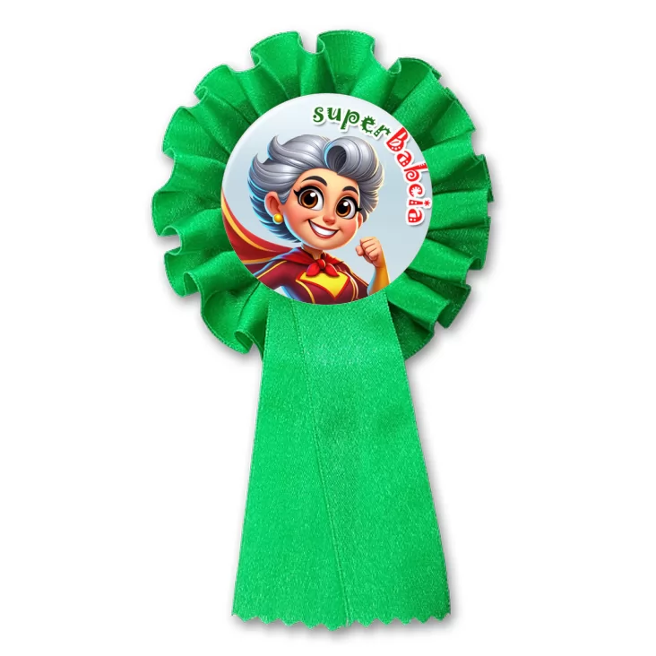 przypinka kotylion superBabcia