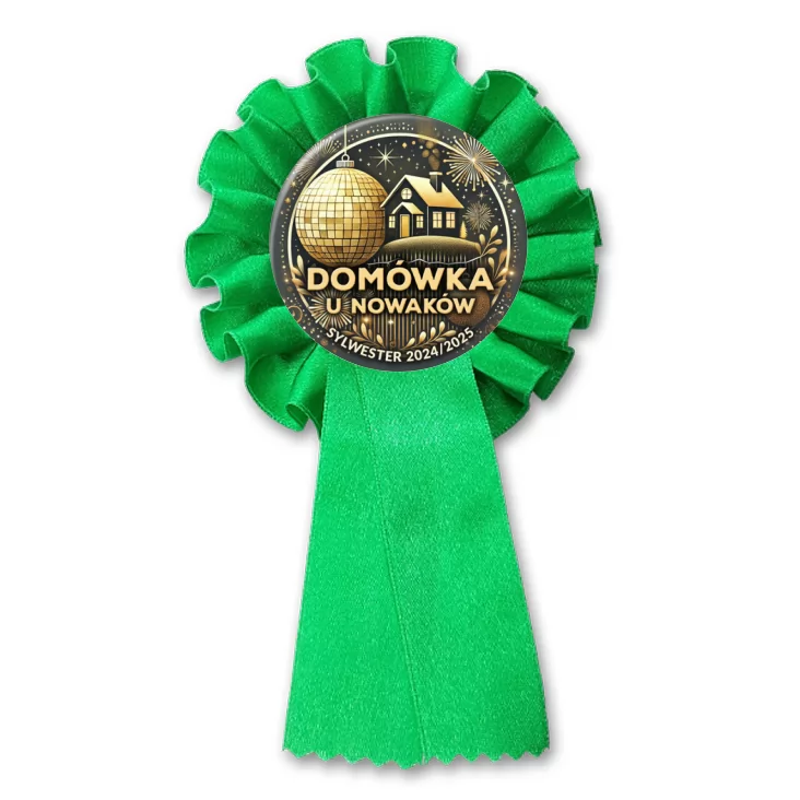 przypinka kotylion Sylwester domówka