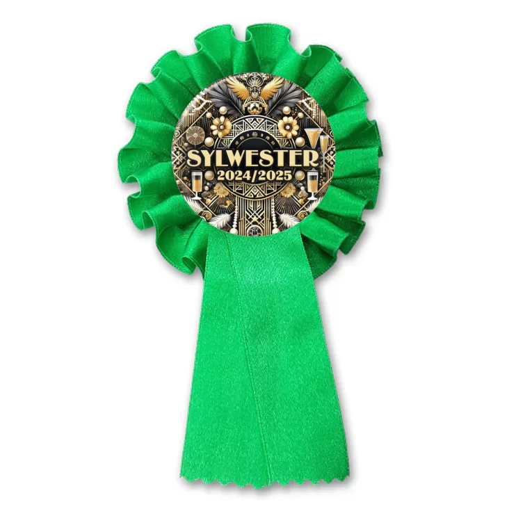 przypinka kotylion Sylwester w stylu lat 20