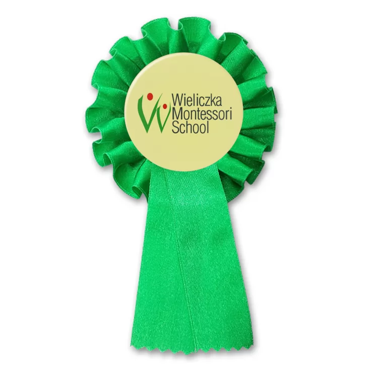 przypinka kotylion Wieliczka Montessori School