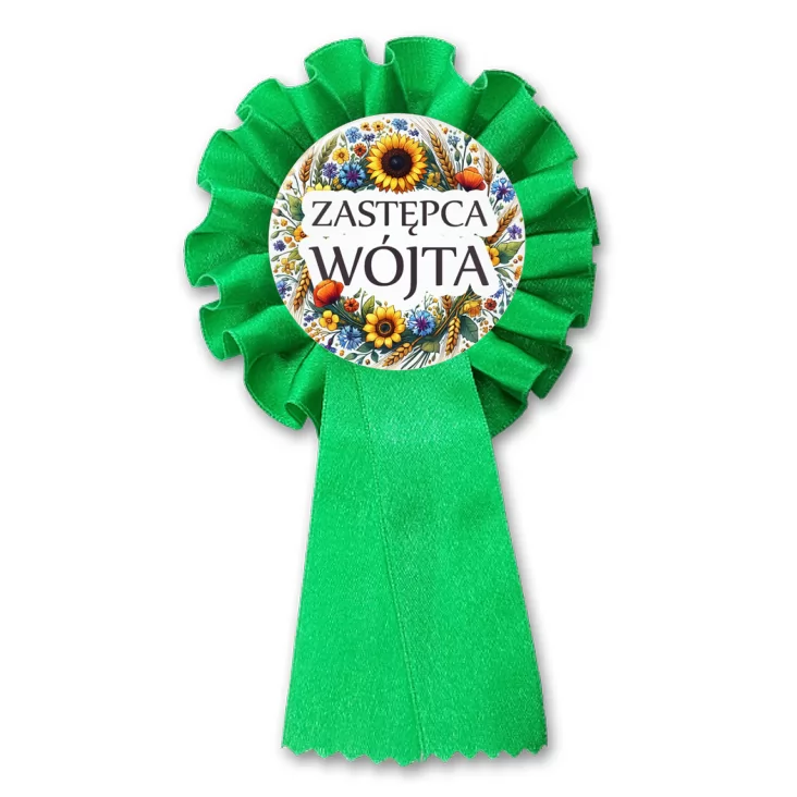 przypinka kotylion Zastępca wójta polskie kwiaty polne