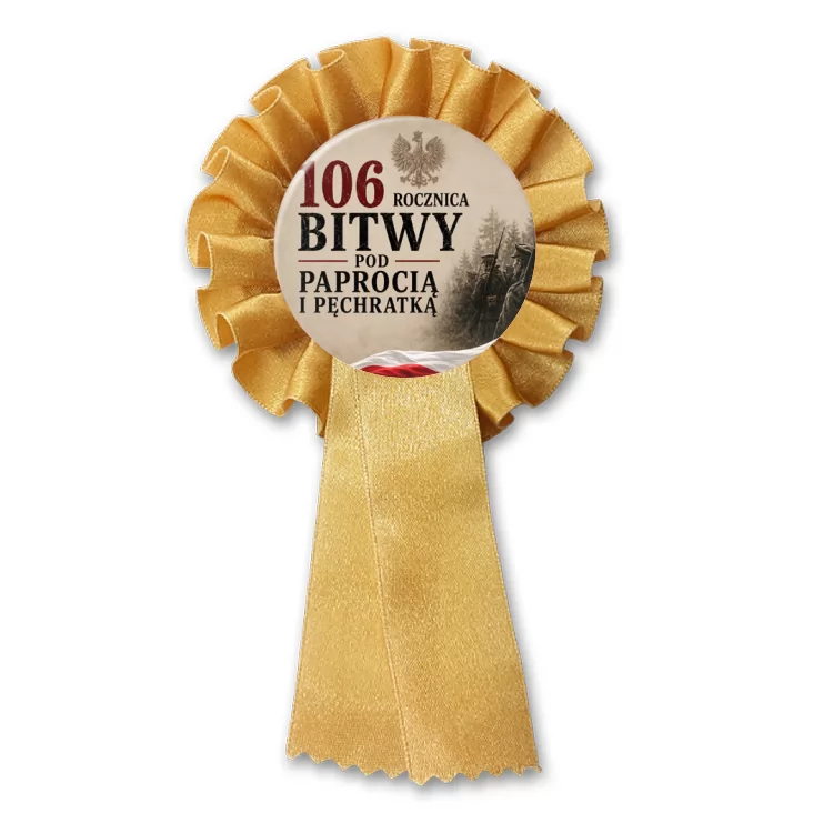 przypinka kotylion 106. rocznica Bitwy pod Paprocią