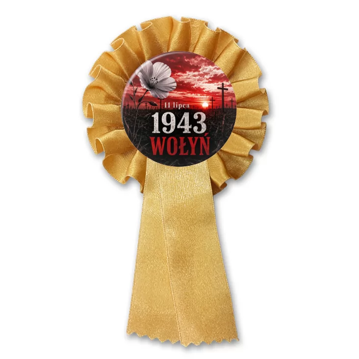 przypinka kotylion 11 lipca 1943 Wołyń