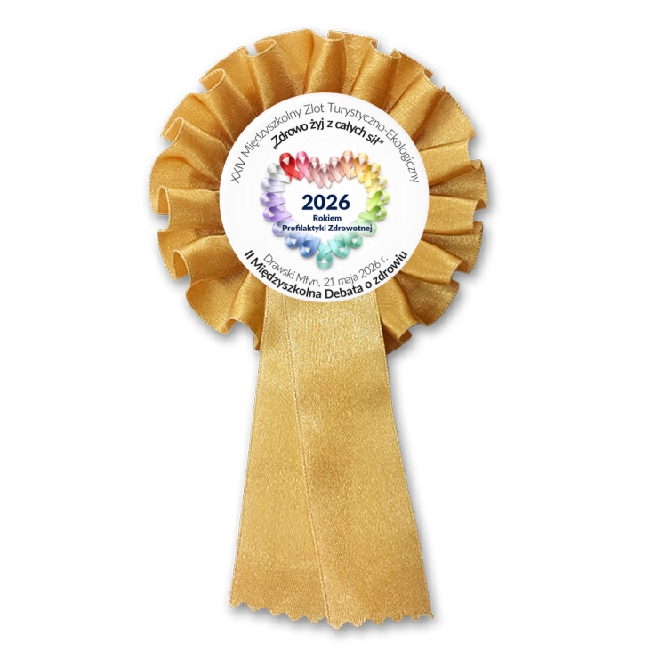przypinka kotylion 2026 rokiem profilaktyki zdrowotnej