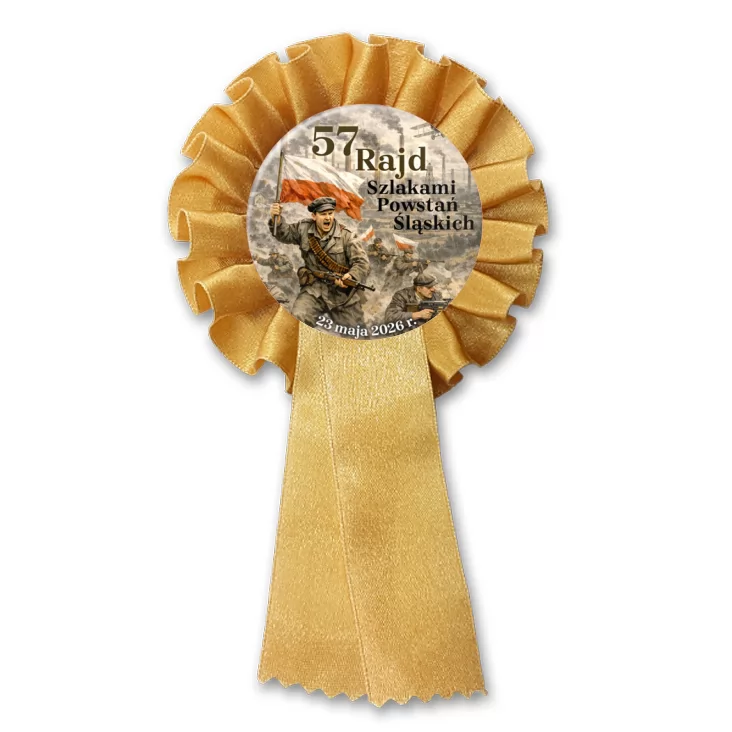 przypinka kotylion 57 Rajd Szlakami Powstań Sląskich