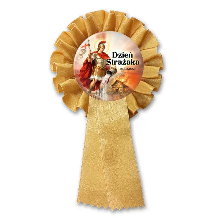 przypinka kotylion Dzień Strażaka Patron strażaków św. Florian