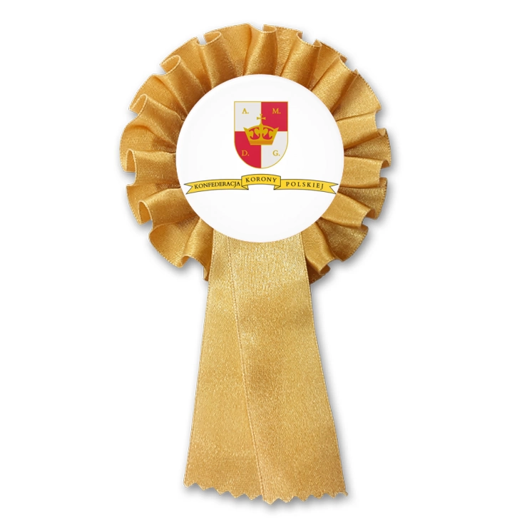 przypinka kotylion Konfederacja Korony Polskiej