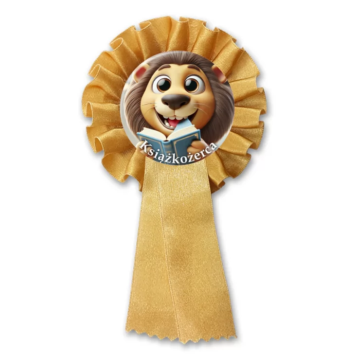 przypinka kotylion Książkożerca