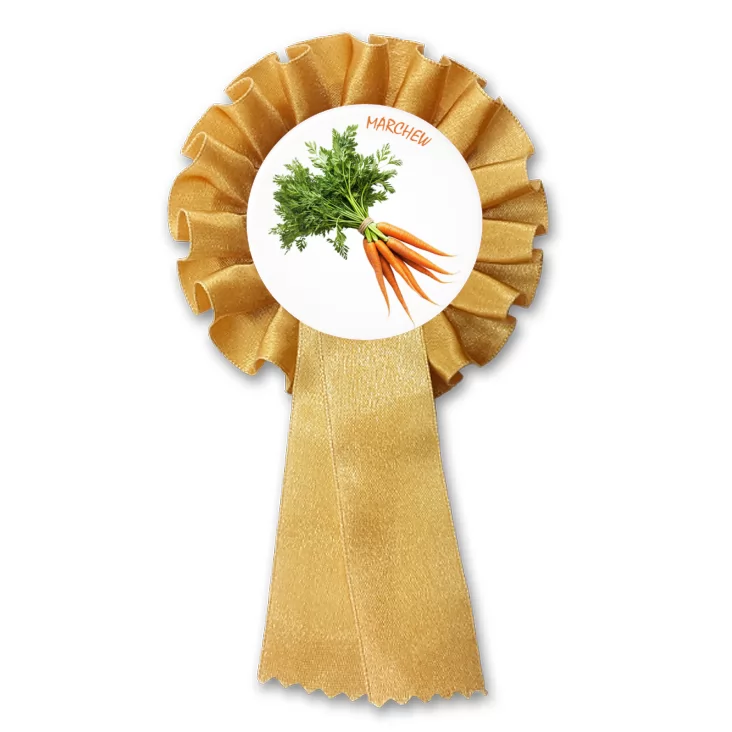 przypinka kotylion Marchew