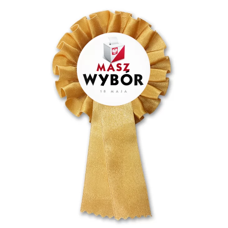 przypinka kotylion Masz wybór Wybory