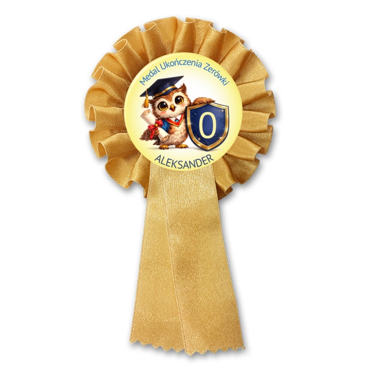 przypinka kotylion Medal ukończenia zerówki
