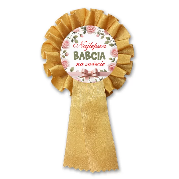 przypinka kotylion Najlepsza babcia