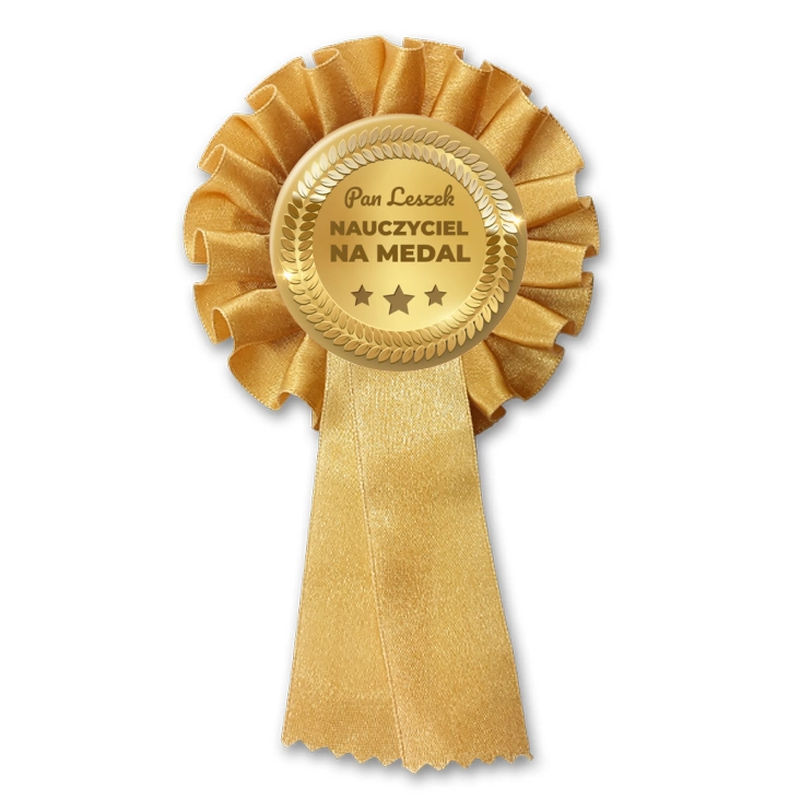 przypinka kotylion Nauczyciel na medal