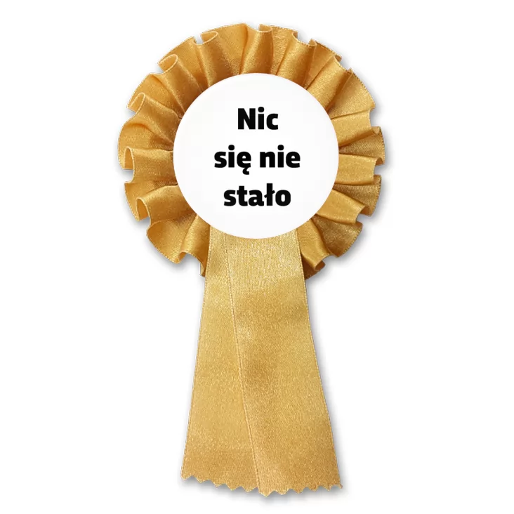 przypinka kotylion Nic się nie stało