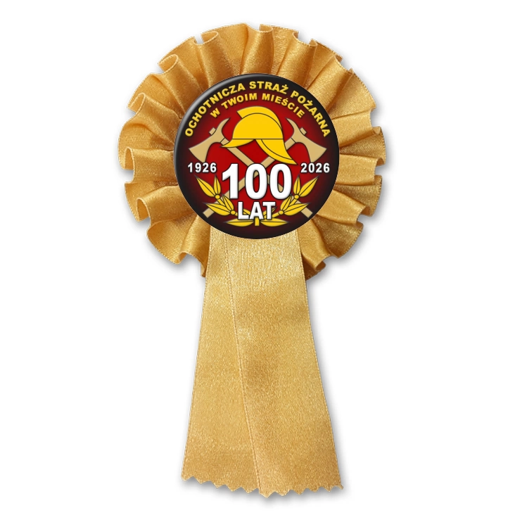przypinka kotylion Ochotnicza Straż Pożarna Jubileusz