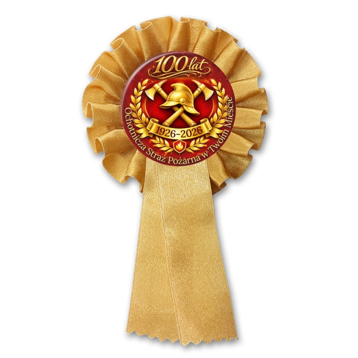 przypinka kotylion Ochotnicza Straż Pożarna w Twoim Mieście