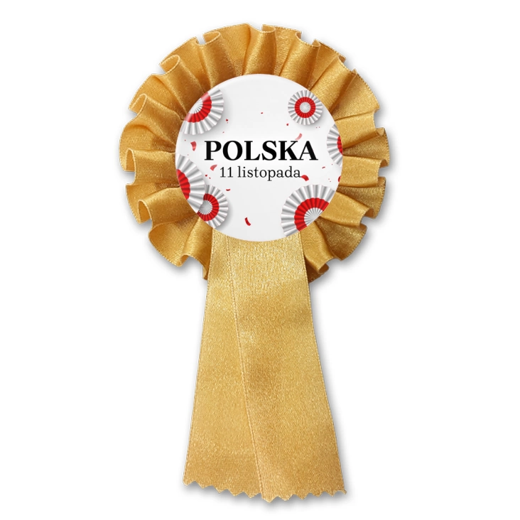 przypinka kotylion Polska kokardy narodowe