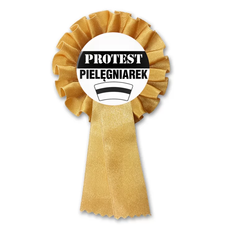 przypinka kotylion Protest pielęgniarek