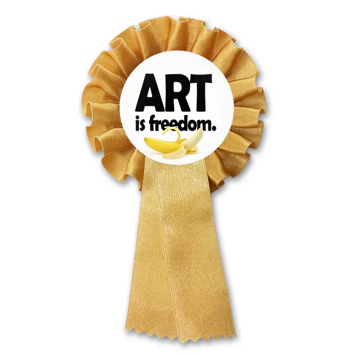 przypinka kotylion Art is freedom