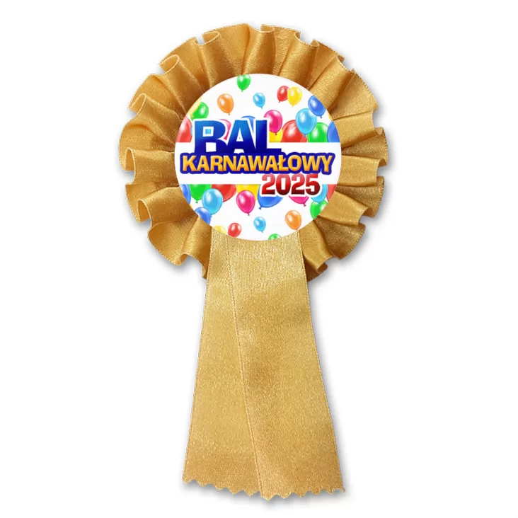przypinka kotylion Bal Karnawałowy w balonach