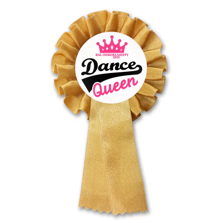 przypinka kotylion Bal ósmoklasisty Dance Queen