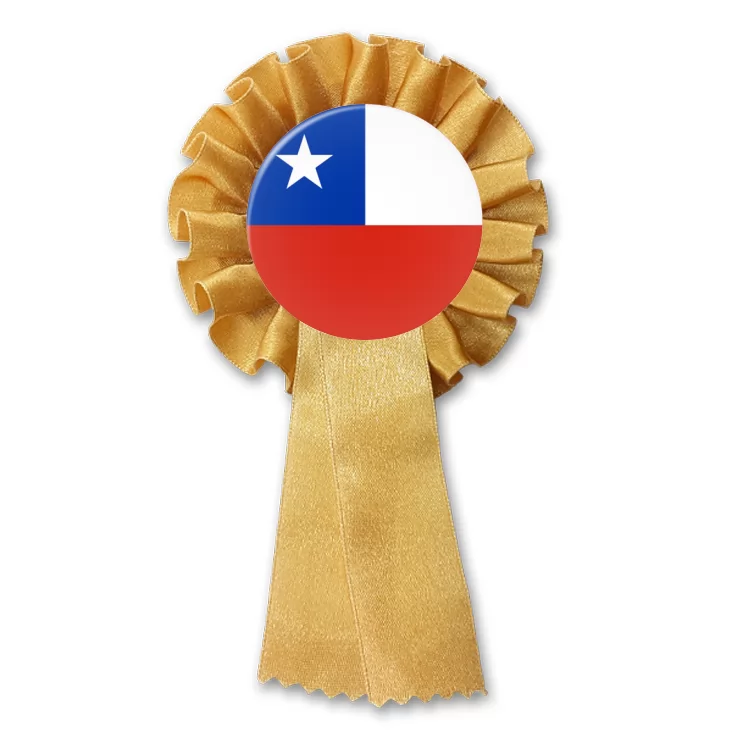 przypinka kotylion Chile