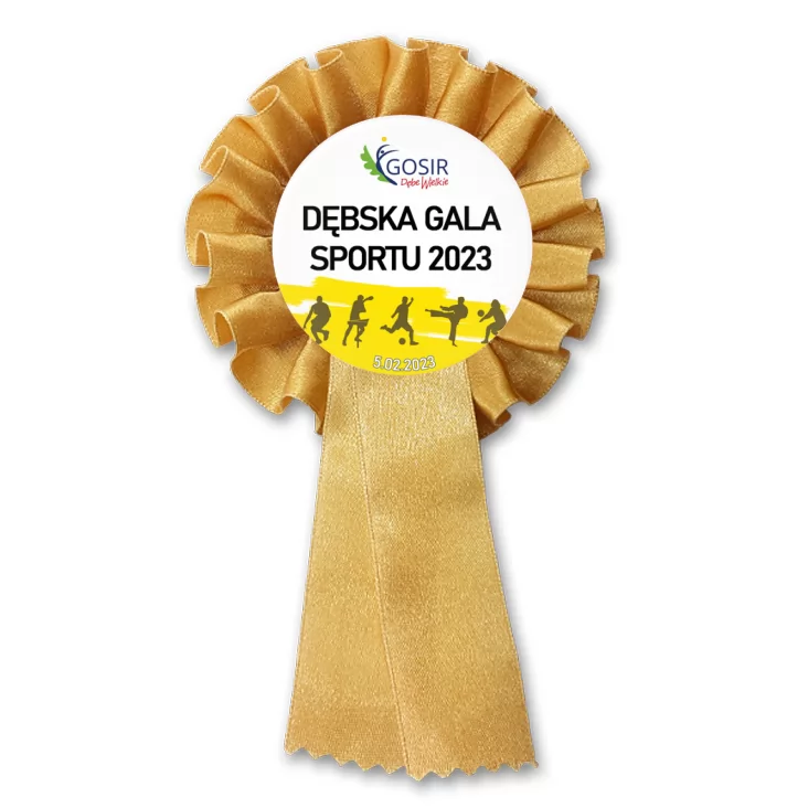 przypinka kotylion Dębska Gala Sportu 2023