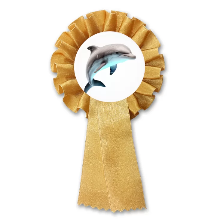 przypinka kotylion Delfin