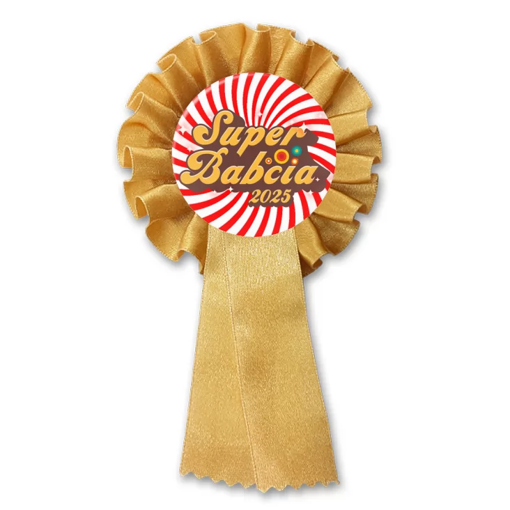 przypinka kotylion Dzień Babci - Super Babcia