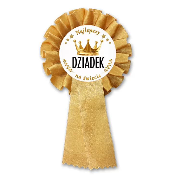 przypinka kotylion Dzień Dziadka - Król Dziadek