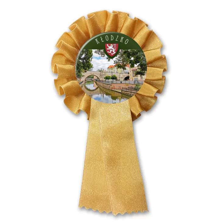 przypinka kotylion Kłodzko zabytkowy most gotycki