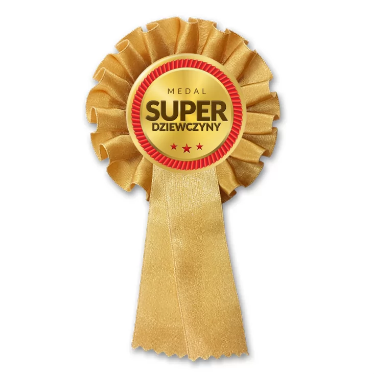 przypinka kotylion Medal Super Dziewczyny