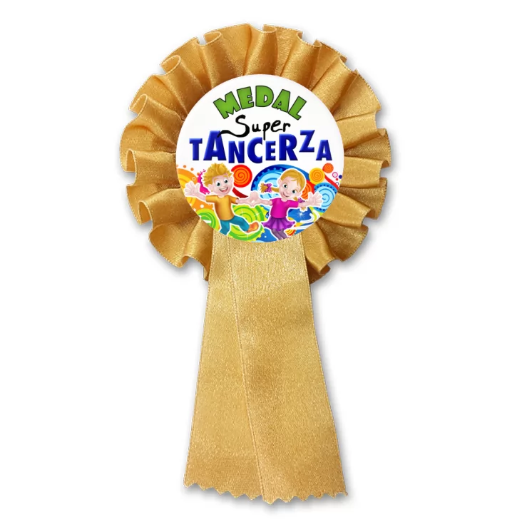 przypinka kotylion Medal Super Tancerza