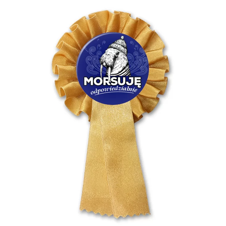 przypinka kotylion Morsuję odpowiedzialnie