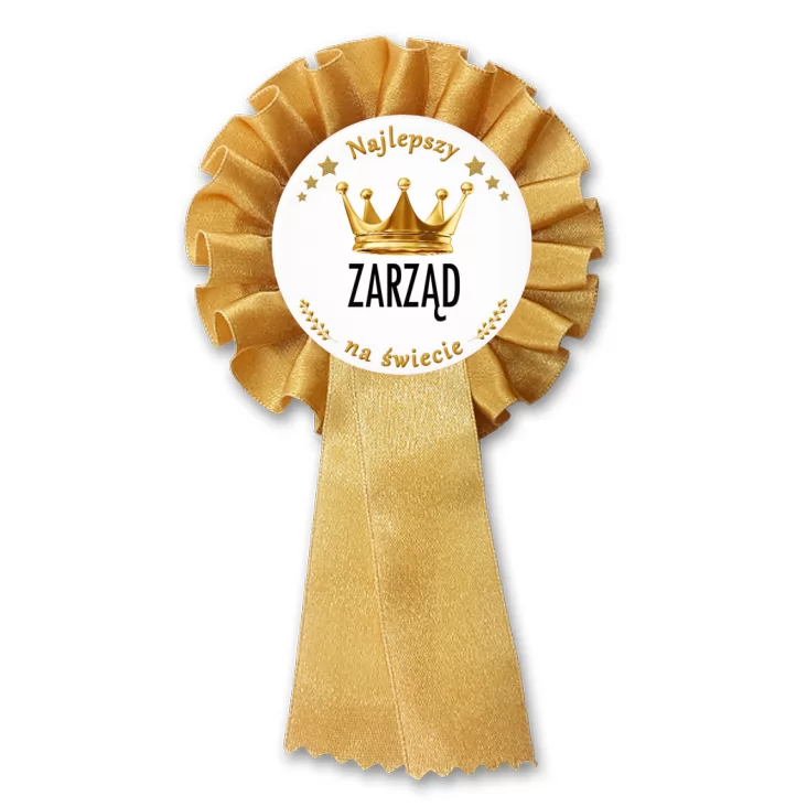 przypinka kotylion Najlepszy Zarząd na świecie