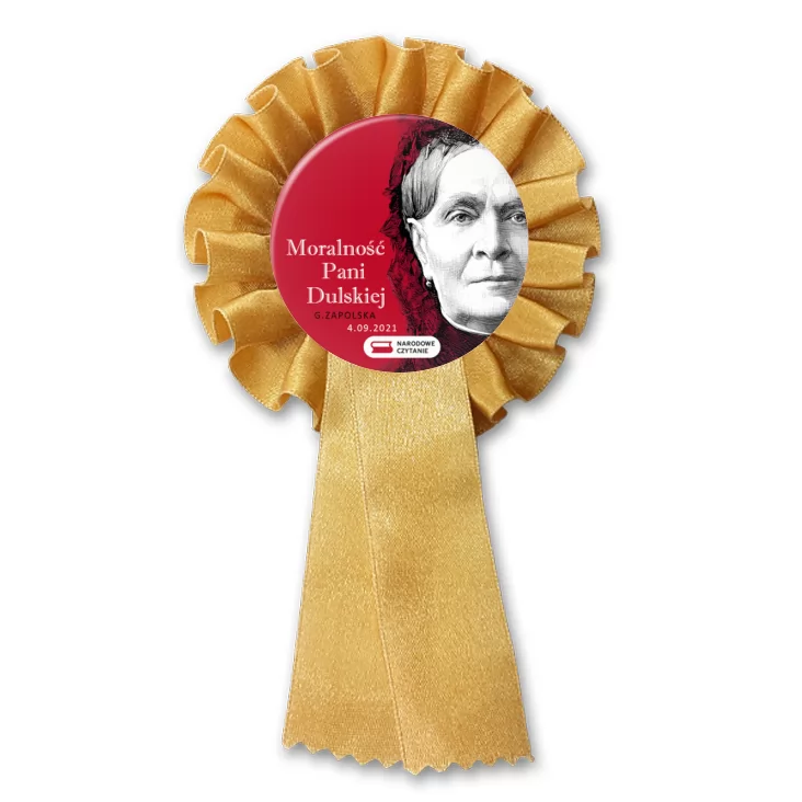 przypinka kotylion Narodowe Czytanie