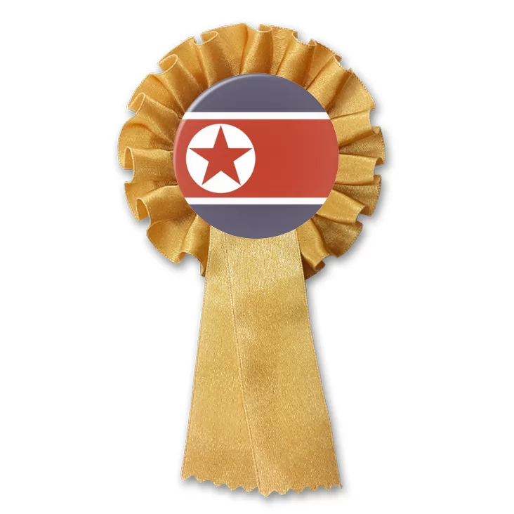 przypinka kotylion nkorea