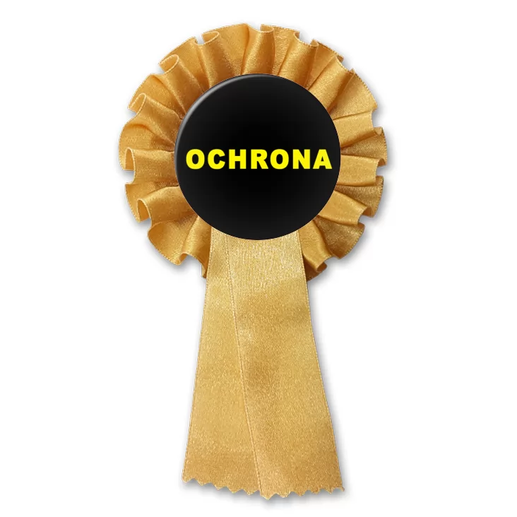 przypinka kotylion Plakietka pracownika Ochrony
