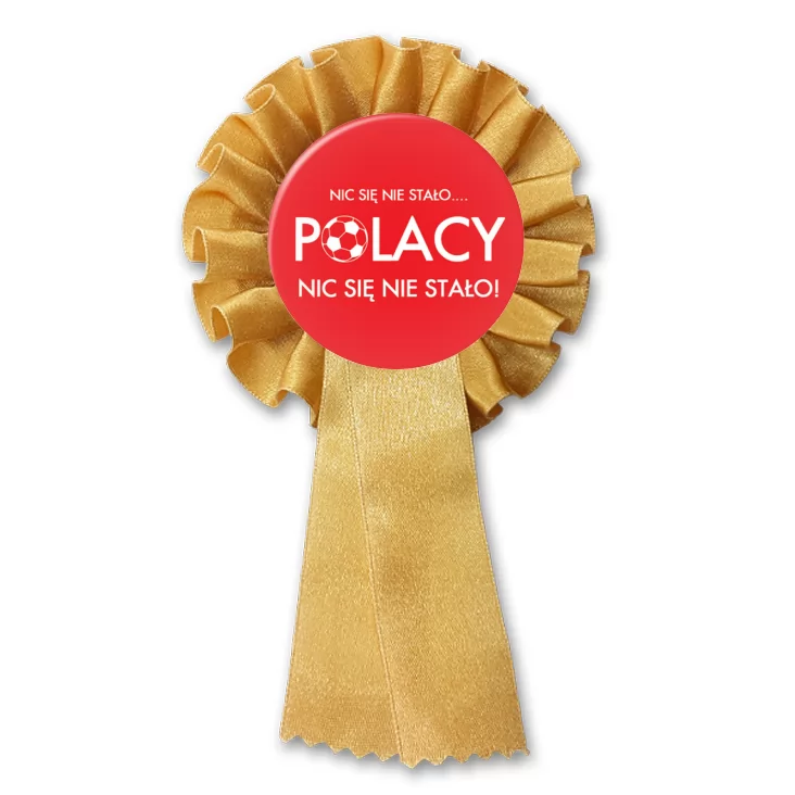 przypinka kotylion Polacy nic się się nie stało