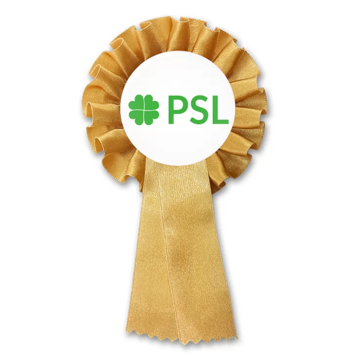 przypinka kotylion Polskie Stronnictwo Ludowe PSL