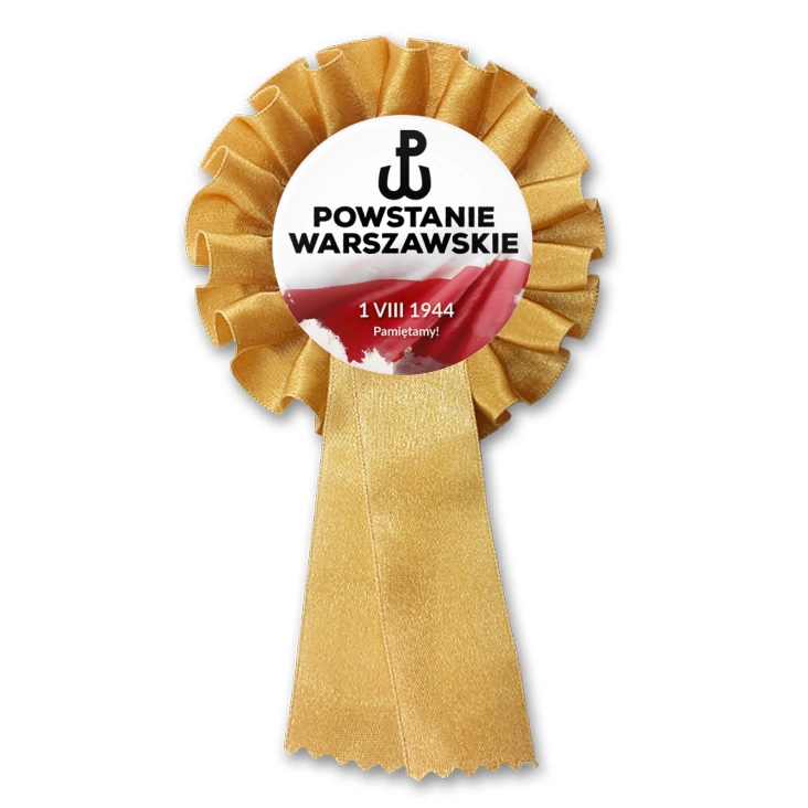 przypinka kotylion Powstanie Warszawskie flaga Polski