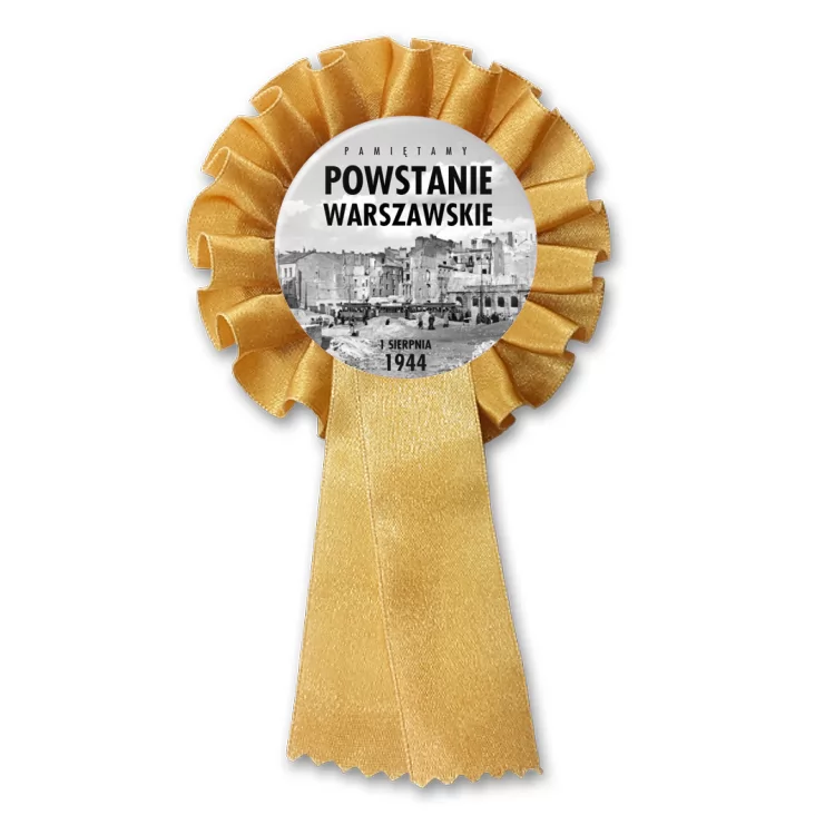 przypinka kotylion Powstanie Warszawskie stare zdjęcie
