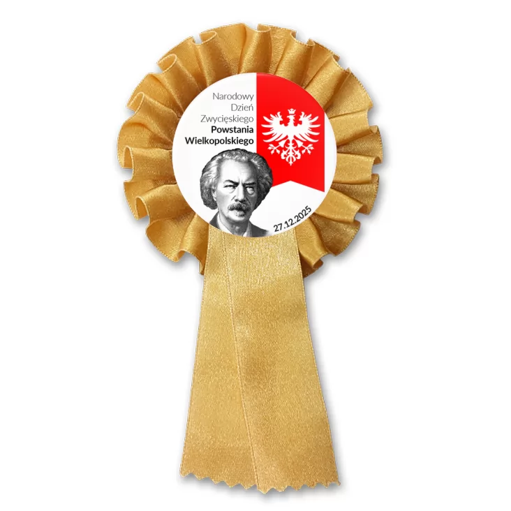 przypinka kotylion Powstanie Wielkopolskie Paderewski
