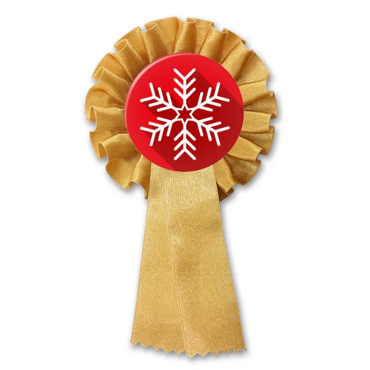 przypinka kotylion Śnieżynka
