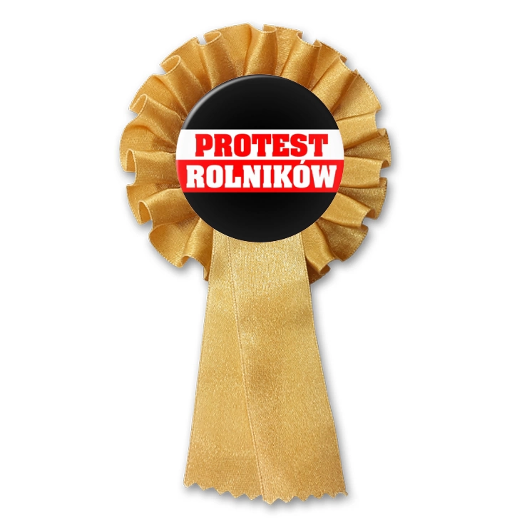 przypinka kotylion Strajk rolników