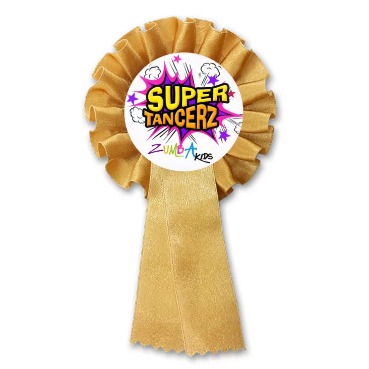 przypinka kotylion Super Tancerz Zumba Kids