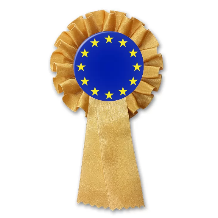 przypinka kotylion Unia Europejska Gwiazdki