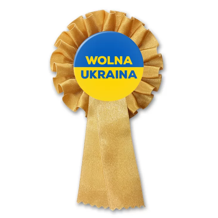 przypinka kotylion Wolna Ukraina