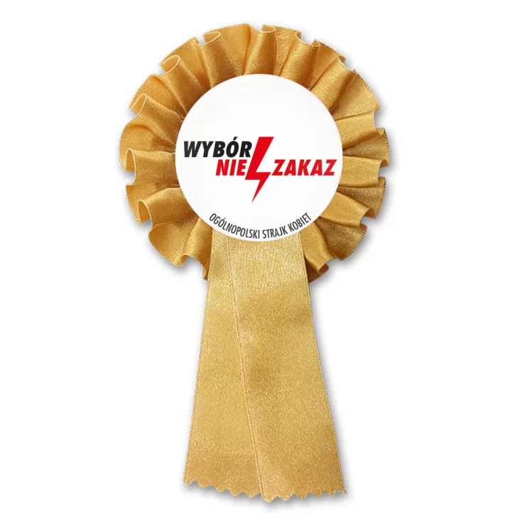 przypinka kotylion Wybór nie zakaz